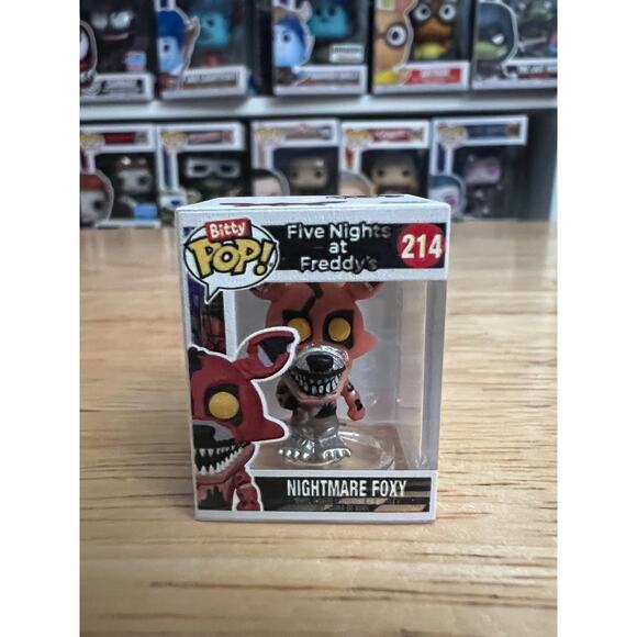 RARE CHASE BITTY Nightmare Foxy Five Nights Freddy's Funko Pop #214 5NAF Horror - Picture 1 of 6